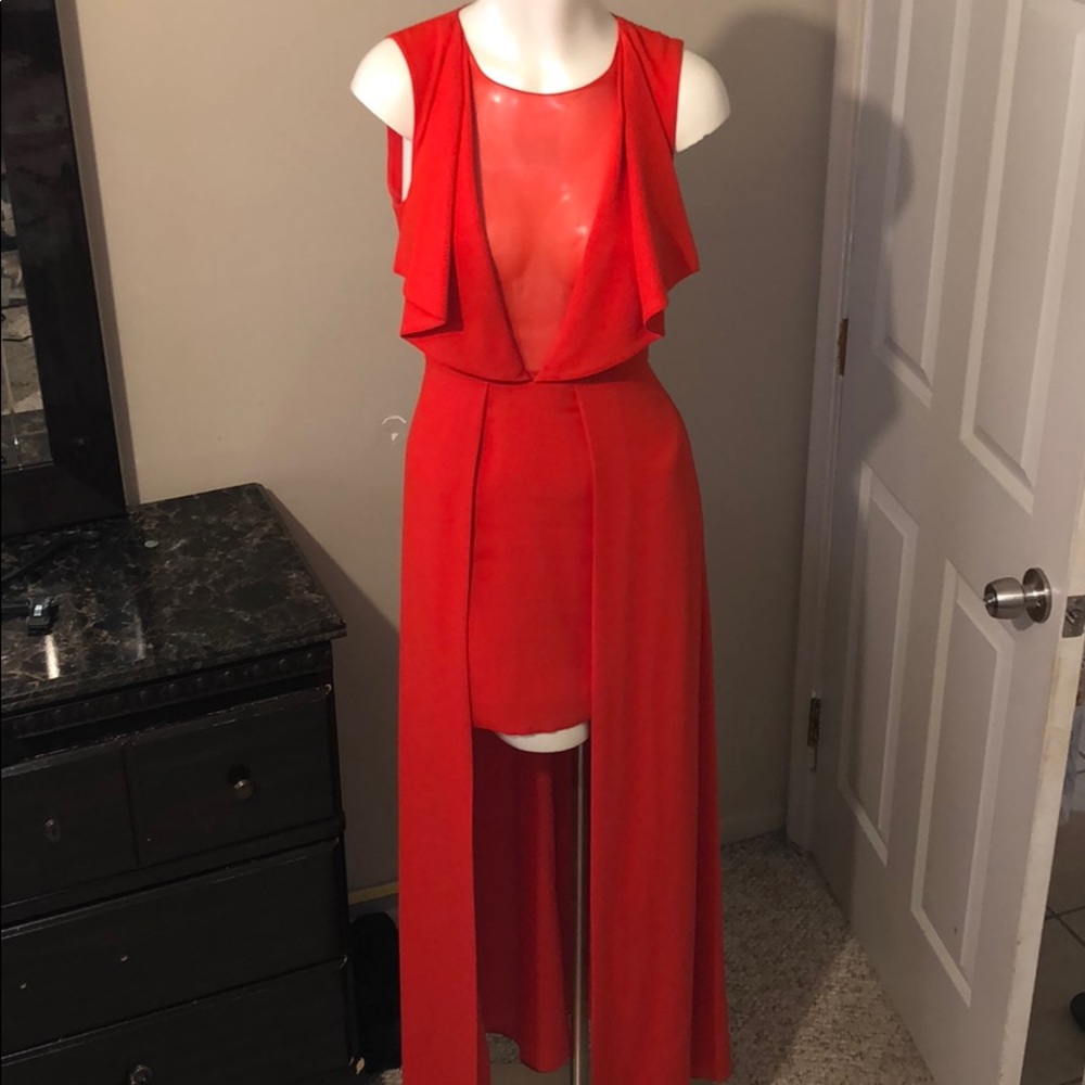 Bcbg hot red dress worn once!